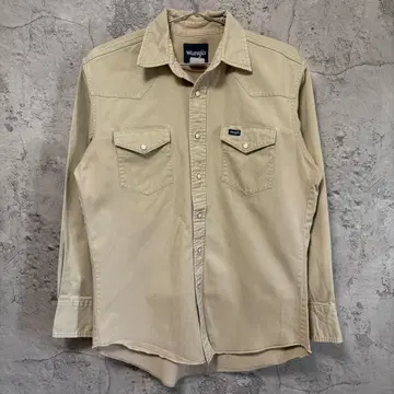 Wrangler 랭글러 웨스턴 셔츠 베이지 긴팔 아메카지 구제 의류