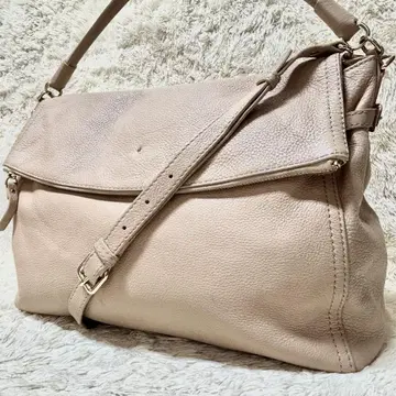 kate spade NY 2way 숄더백 핑크 가죽 베이지
