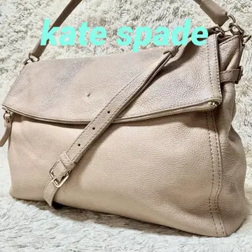 kate spade NY 2way 숄더백 핑크 가죽 베이지