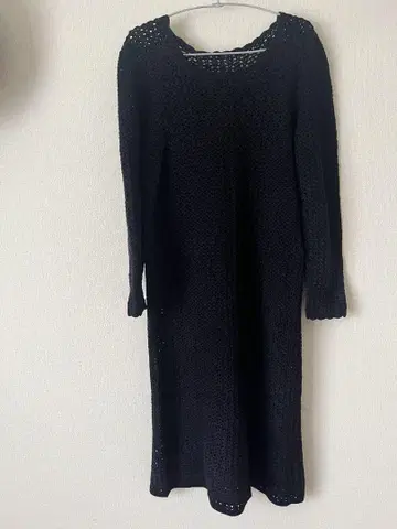 EURO VINTAGE 크로셰 뜨개 원피스
