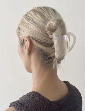potete studs 하트 white 하트 클립 포테테