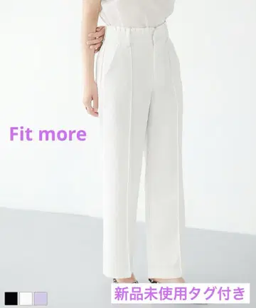 [미사용 새상품 완판템] Fitmore 허리 프릴 와이드 팬츠