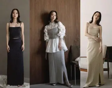 mideal 스팽글 뷔스티에/타이트 스커트