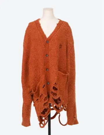 doublet ZOMBIE SILHOUETTE KNIT CARDIGAN