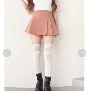 다리치 미 실루엣 미니 스커트 핑크 프리 사이즈