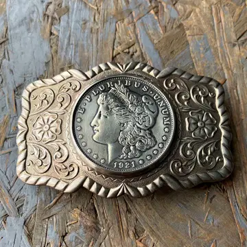 은화 모건 달러 코인 버클 silver 액세서리 벨트