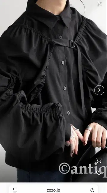 antiqua [ patterntorso ] 3way 개더 셔츠