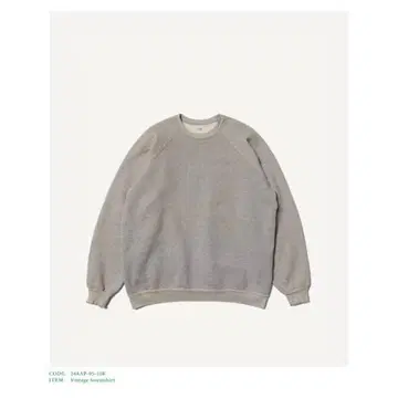 A.PRESSE Vintage Sweatshirt Ash Grey 2
