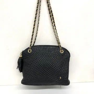 BALLY/발리 천연 가죽 체인 숄더