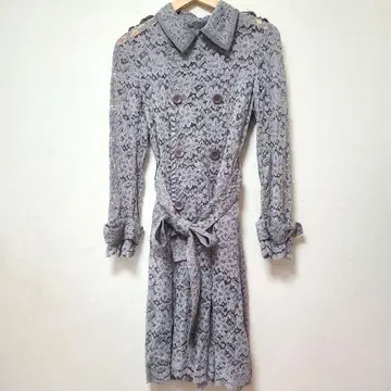 MadameHiroko 레이스 트렌치코트 시어