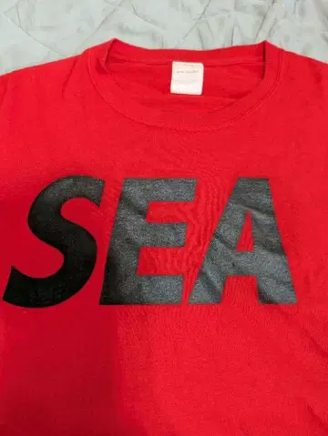 WIND AND SEA 프린트 티셔츠 /RED/XL
