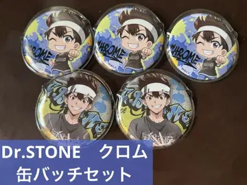 Dr.STONE 109 팝업 크롬 캔배지
