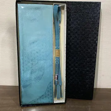 미사용 새상품 오비 조임끈 오비 장식 천 세트 블루