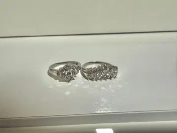다이아몬드 반지 세트 2개
