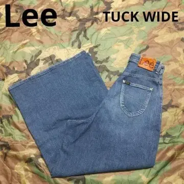 Lee HERITAGE 하이웨스트 턱 와이드 데님 팬츠 스트레치