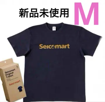 M 새상품 세이코 마트 오리지널 티셔츠 사이즈 한정 세코마 네이비