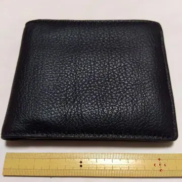 블랙 가죽 반지갑 카드 홀더 12매 수납 가능 새상품