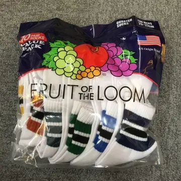 미사용 새상품 FRUIT OF THE LOOM 양말 10족 세트