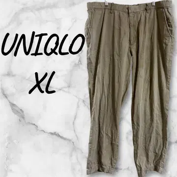 UNIQLO XL 베이지 반바지 치노 팬츠 릴랙스 핏