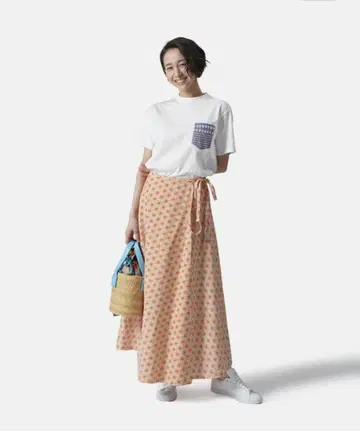 [CLOUDY] African Fabric 랩스커트