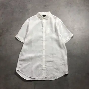 GQ3224 EMPORIO ARMANI : 19ss 반팔 린넨 셔츠 L