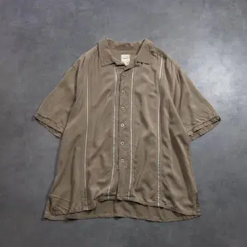 GQ3225 SADDLEBRED : 실크 쿠바 셔츠 XL
