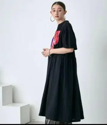 OKIRAKU x ROSE BUD 롱 도킹 원피스