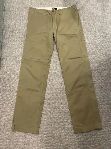 Stevenson overall 카키 치노 팬츠 슬림 테이퍼 사이즈 36