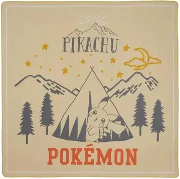 포켓몬 센터 빅 타월 Pikachu drawing Beige