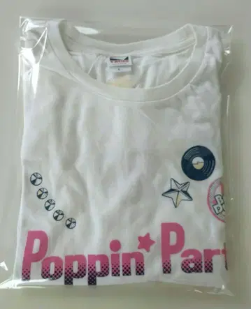 Poppin' Party 의상 모티브 T셔츠 뱅드림 포피파