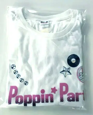 Poppin' Party 의상 모티브 T셔츠 뱅드림 포피파