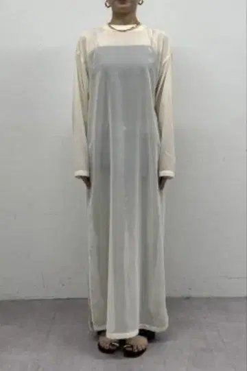 [Loungedress] 쉬폰 원피스 (아이보리)