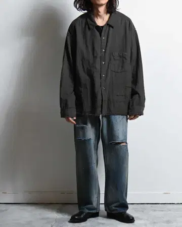 CRASH SELVEDGE DENIM STRAIGHT 5P PANTS