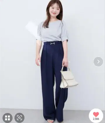 나츄 비트 벨트 스트레치 팬츠