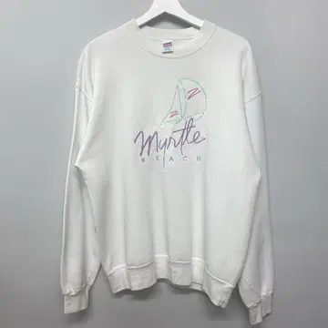 vintage [ USA 제작 ] SOFFE 맨투맨 BEACH 속기모 L