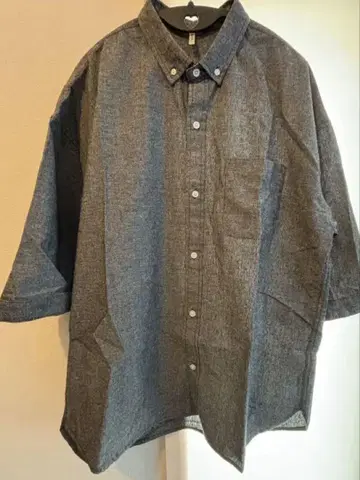 새상품급 DUFFER 7부 소매 셔츠 그레이 L 사이즈