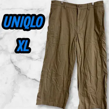 UNIQLO XL 베이지 슬림핏 치노 팬츠