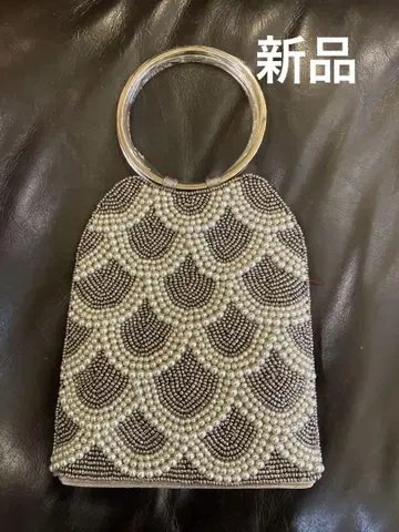 펄 비즈 장식 파티 백