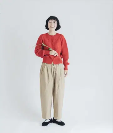 쿠라스코토 오가닉 팬츠 L 사이즈 시착만 한 상품 비스킷 (완판)