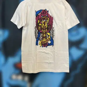 DOG TOWN 컬러풀 그래픽 T셔츠 화이트 S 사이즈