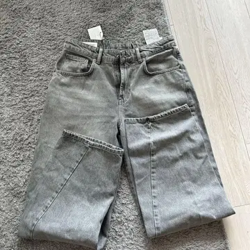 zara 릴랙스 핏 그레이 데님 배기