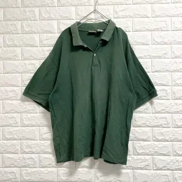 L.L.Bean 엘엘빈 L 사이즈 피케 셔츠 반팔 그린