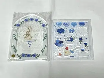 후쿠야 가든 웨딩 미니 아크릴 프레임 아크릴 부품 블루