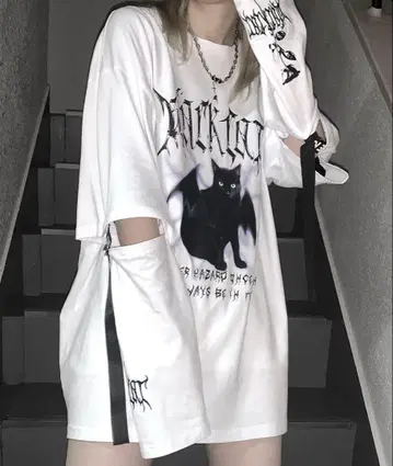 [ MAROCORE SELECT ] 소매 보더 페이크 레이어드 롱T
