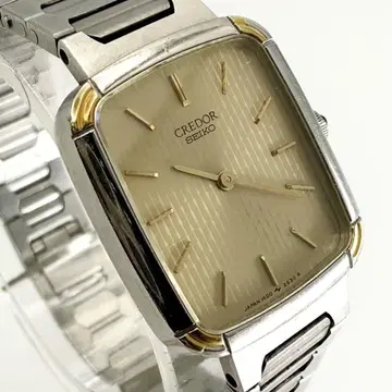 [작동] SEIKO CREDOR 손목시계 새 배터리 콤비 여성용 골드