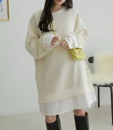 [새상품급] [24시간 이내 발송] vis 긴팔 원피스