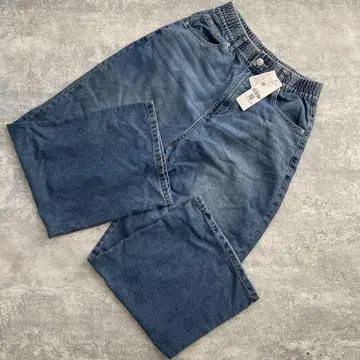 코카 coca 썸머 데님 허리밴딩 이지 팬츠 블루