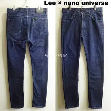 Lee x 나노 유니버스 슬림 스키니 데님 W85cm 스트레치 진청