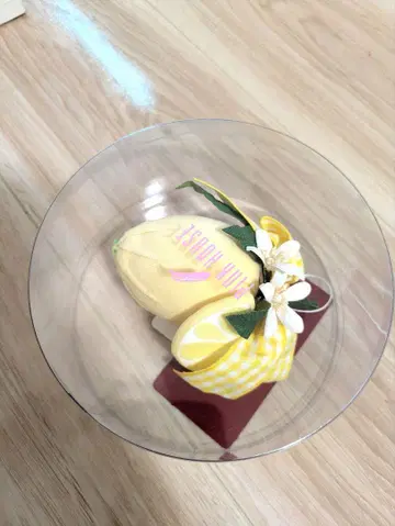 레몬 테디 코사지 브로치 미개봉 새상품