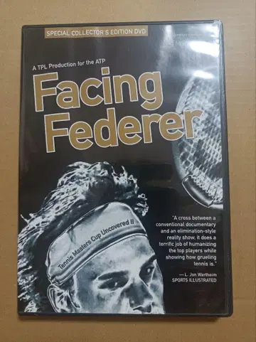 테니스 DVD Facing Federer ATP 투어 다큐멘터리